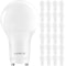 Luxrite A19 LED Light Bulbs 9W (60W Equivalent) 800LM 3000K Soft White Dimmable GU24 Base 24-Pack LR21461-24PK - alternate 1